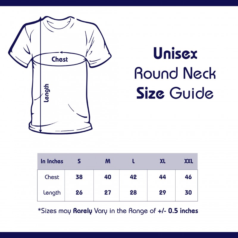 Round Neck T-Shirt (for 10 No's)