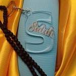 Clear Acrylic Custom Name Initial Keychain (2 Nos)